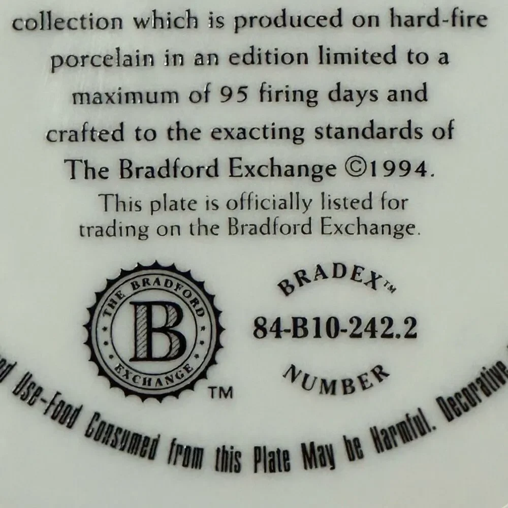 Vintage Bradford Exchange “Playmates” by Jim Daly 1992